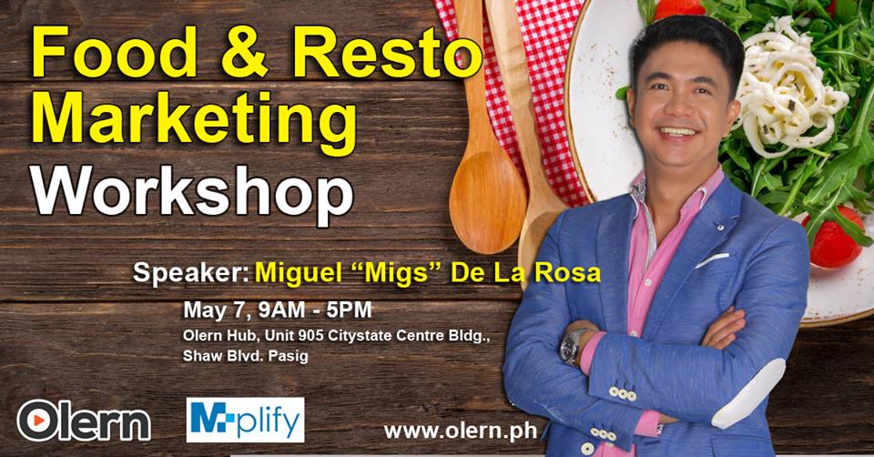 Food and Resto Marketing Workshop May 9 